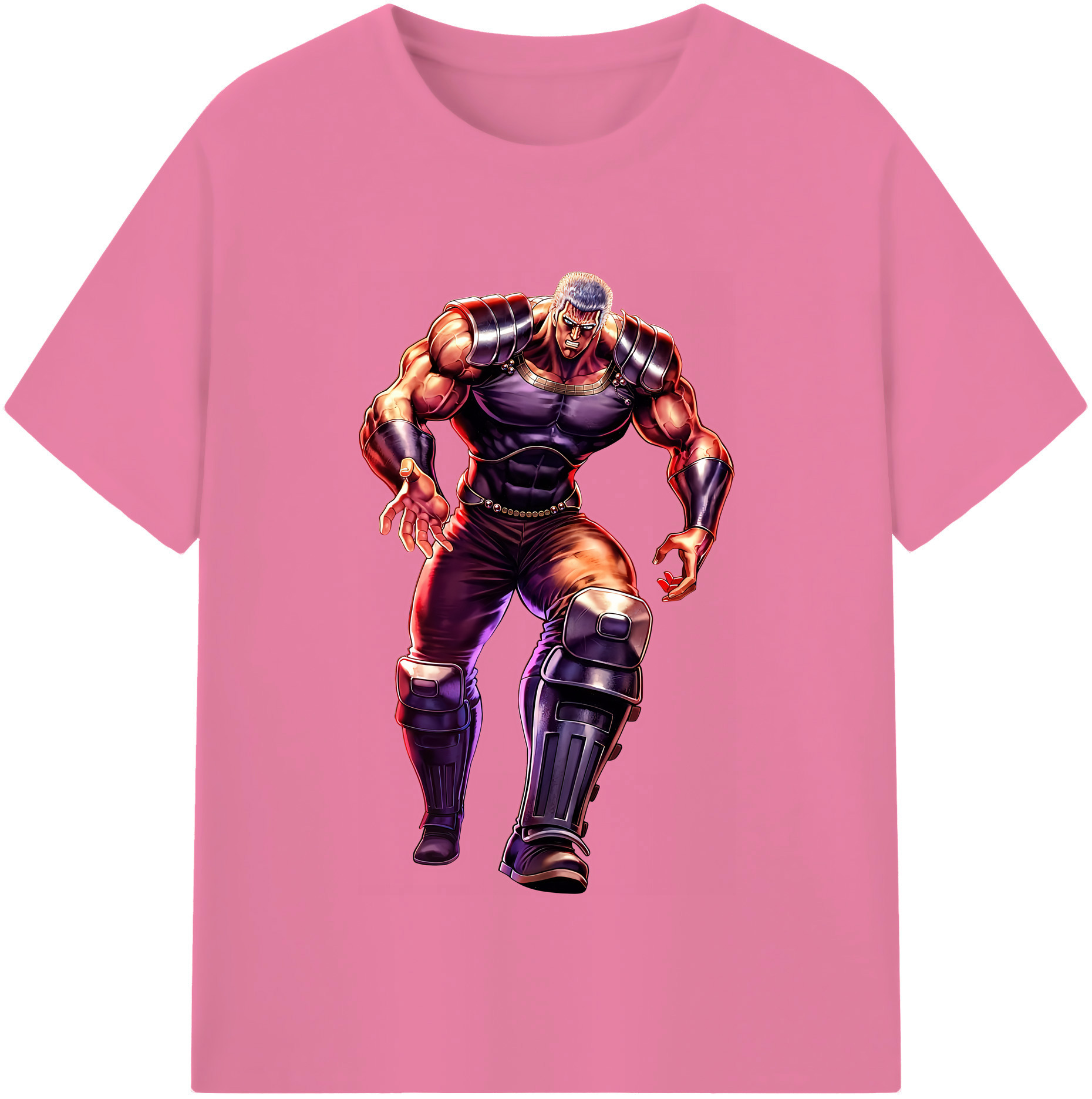 （画像用） 北斗の拳 Fist of the North Star 綿100％半袖Tシャツ（フロントプリント）